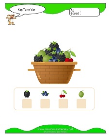 okul öncesi çocuklar için Sayı Sayma çalışma sayfaları